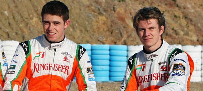 Paul di Resta y Nico Hülkenberg en Force India 2012