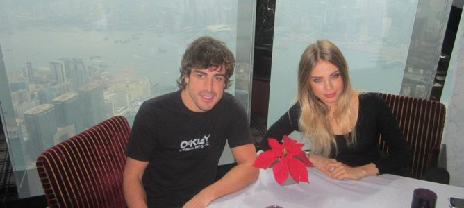 Fernando Alonso y Xenia Tchoumitcheva