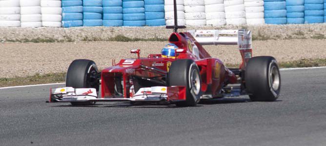 El Ferrari en pretemporada