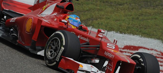 Fernando Alonso en la carrera del GP de China 2012