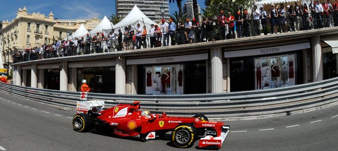 Fernando Alonso en Mónaco 2012