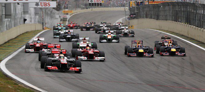 Salida del GP de Brasil 2012