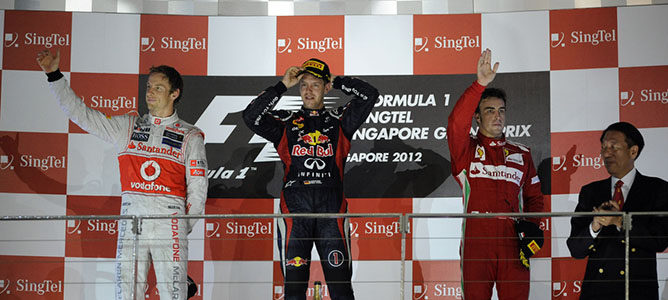 Sebastian Vettel gana el GP de Singapur 2012 F1