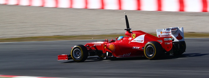 Alonso en el Ferrari F2012