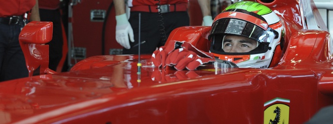 Sergio Pérez en Ferrari