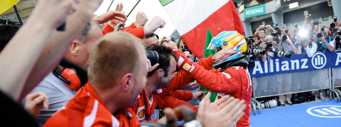 Fernando Alonso en Malasia