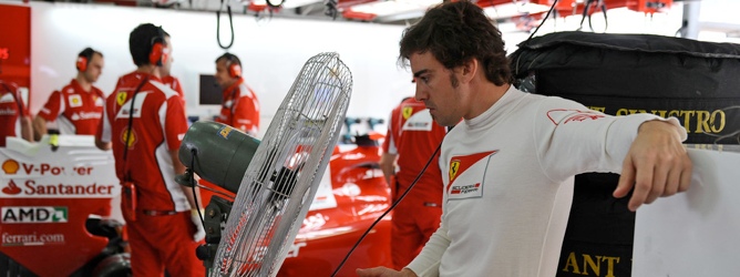 Fernando Alonso en Malasia