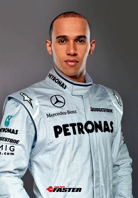 Lewis Hamilton en Mercedes