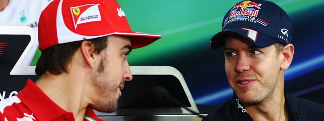 Alonso y Vettel