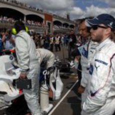 Nick Heidfeld en la salida