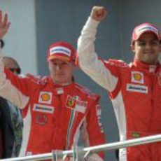 Kimi Raikkonen y Felipe Massa