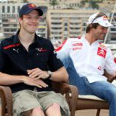 Sebastien Bourdais y Sebastian Loeb