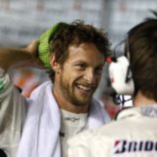 Button después de la carrera