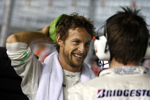 Button después de la carrera