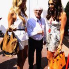 Petra, Bernie y Tamara Ecclestone en el GP de Mónaco 2011