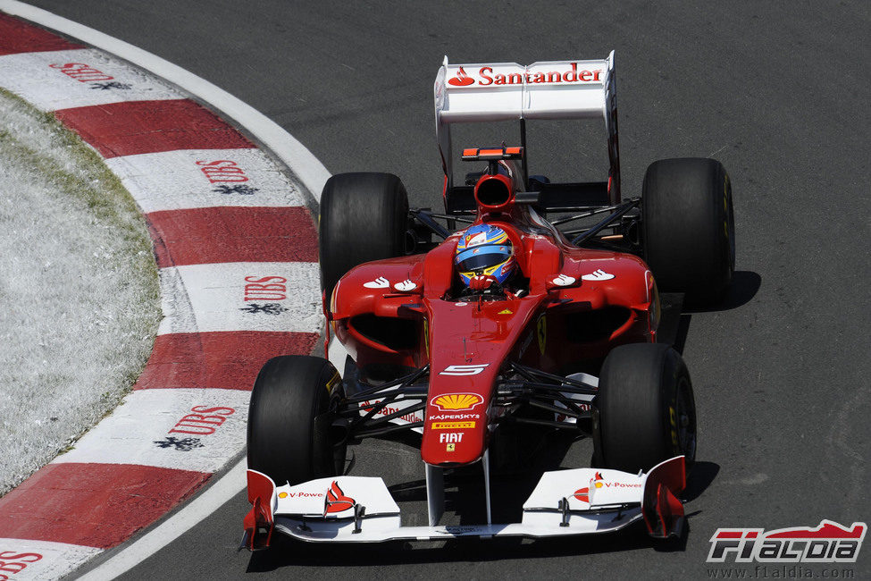 Alonso en el 150º Italia en el GP de Canadá 2011