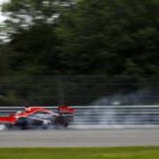 Timo Glock se pasa de frenada en Canadá 2011