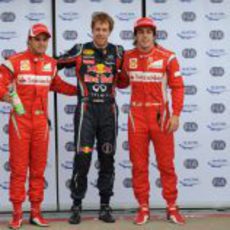 Vettel, Alonso y Massa, los tres primeros en la parrilla del GP de Canadá 2011