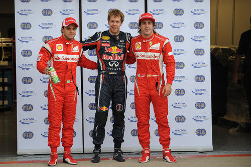 Vettel, Alonso y Massa, los tres primeros en la parrilla del GP de Canadá 2011