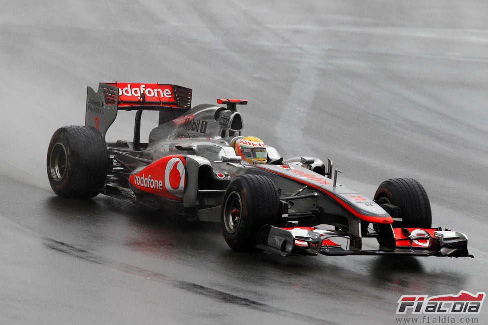 Lewis Hamilton en la carrera de Montreal 2011