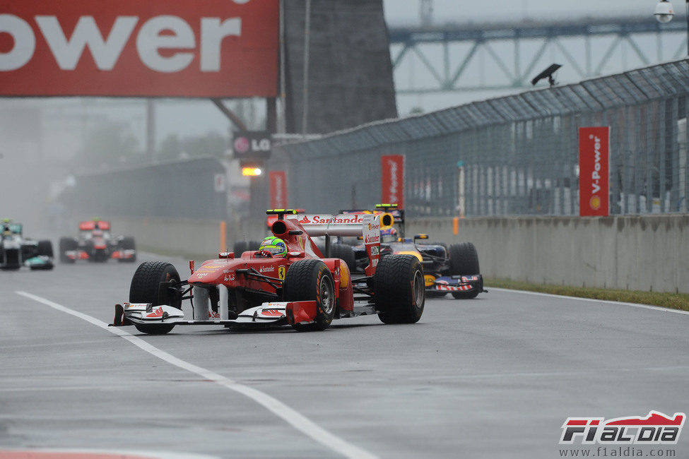 Felipe Massa en la carrera del GP de Canadá 2011