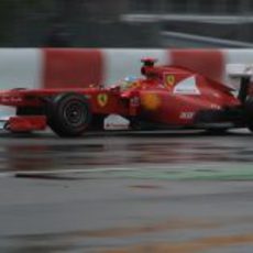 Alonso fue octavo en la resalida del GP de Canadá 2011