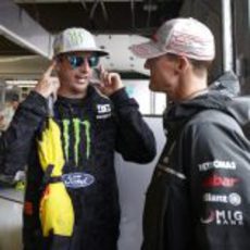 Ken Block junto a Michael Schumacher en Canadá 2011