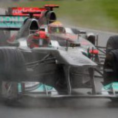 Schumacher por delante de Hamilton en Canadá 2011