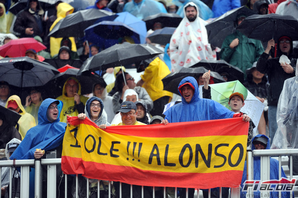 Aficionados españoles en el GP de Canadá 2011