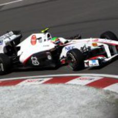 El 'Checo' Pérez durante la primera sesión de Canadá 2011