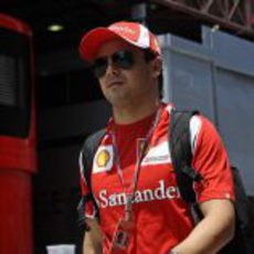 Felipe Massa llega al Valencia Street Circuit