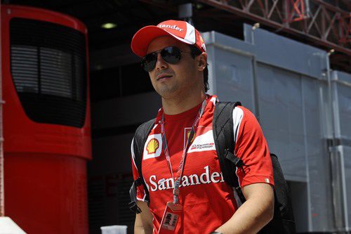 Felipe Massa llega al Valencia Street Circuit