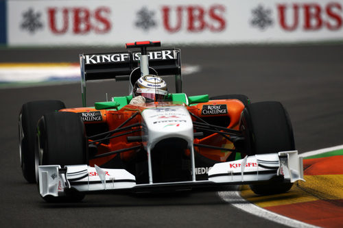 Adrian Sutil rueda en el GP de Europa 2011