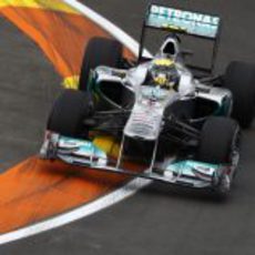 Nico Rosberg durante los libres del GP de Europa 2011