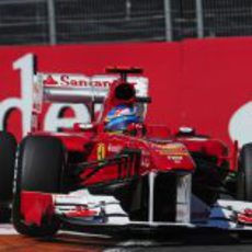 Alonso en la clasificación del GP de Europa 2011