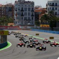 Salida del GP de Europa 2011