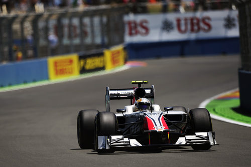 Liuzzi durante la clasificación del GP de Europa 2011