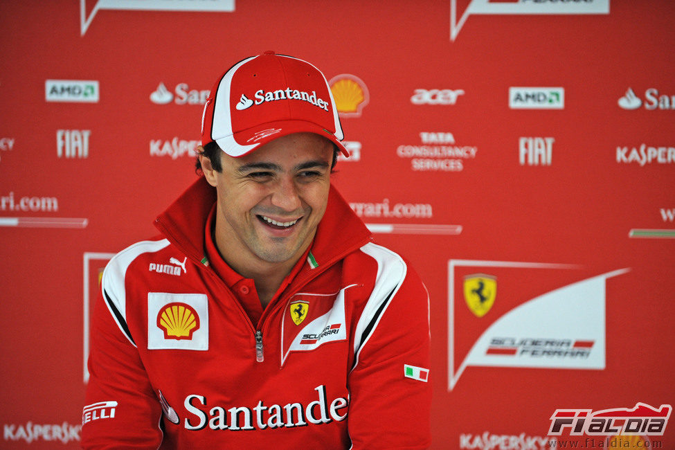 Felipe Massa está muy feliz en Silverstone