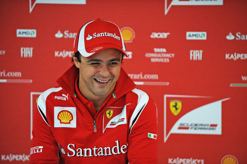 Felipe Massa está muy feliz en Silverstone
