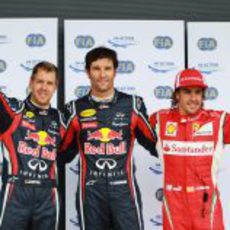 Webber, Vettel y Alonso saldrán los tres primeros en el GP de Gran Bretana 2011