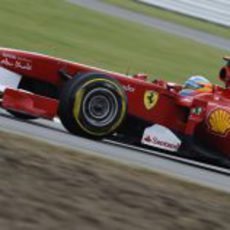 Fernando Alonso en la clasificación del GP de Gran Bretaña 2011