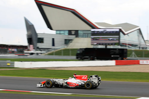 Ricciardo consiguió ver la bandera de cuadros en Gran Bretaña 2011