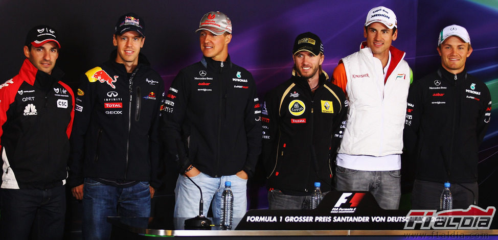 Los seis pilotos alemanes de la parrilla de la F1 2011