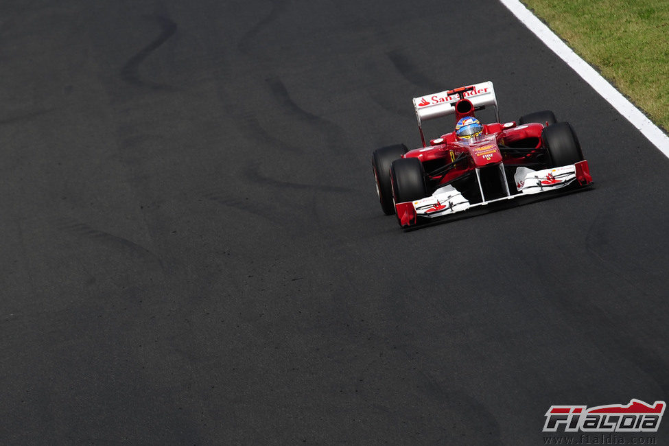 Fernando Alonso sólo pudo ser 5º en la clasificación de Hungría 2011