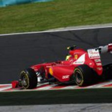 Felipe Massa superó a su compañero en clasificación en el GP de Hungría 2011