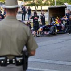 El equipo Red Bull prepara a Coulthard para rodar en Texas