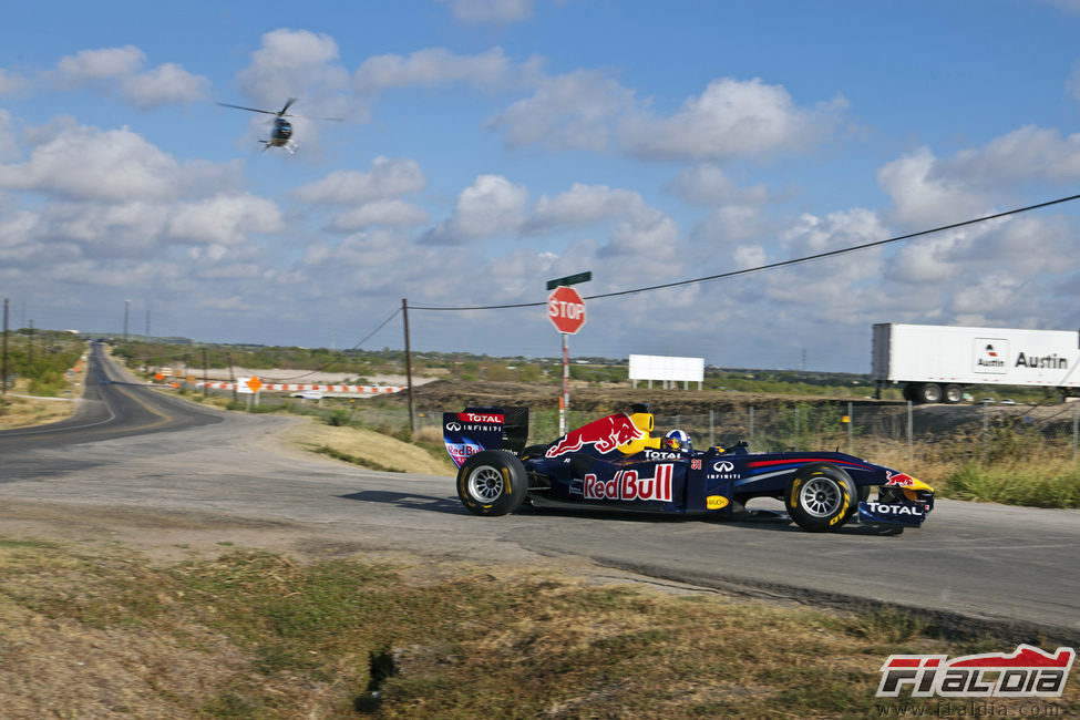 David Coulthard dirige al Red Bull al Circuito de las Américas