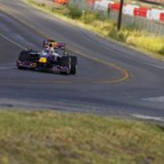 El RB5 sobre el asfalto de Texas