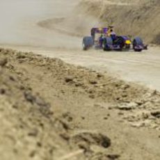 David acelera en las rectas de tierra del Circuito de las Américas 2011