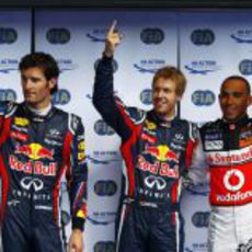 Nueva 'pole' de Vettel por delante de Hamilton y Webber en el GP de Bélgica 2011